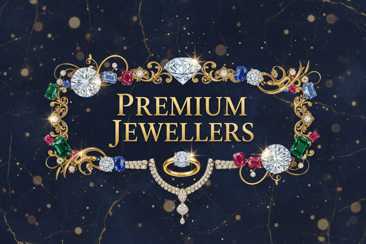 Premium jewellers brand name create a good banner
